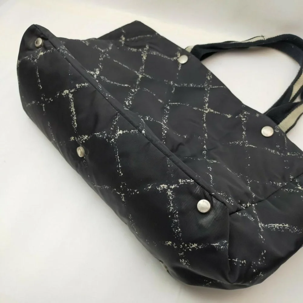Chanel Black Travel Line Nylon Tote - Picture 3 of 9